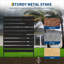 137.3cm H x 96.5cm W Metal Fence Panels Included