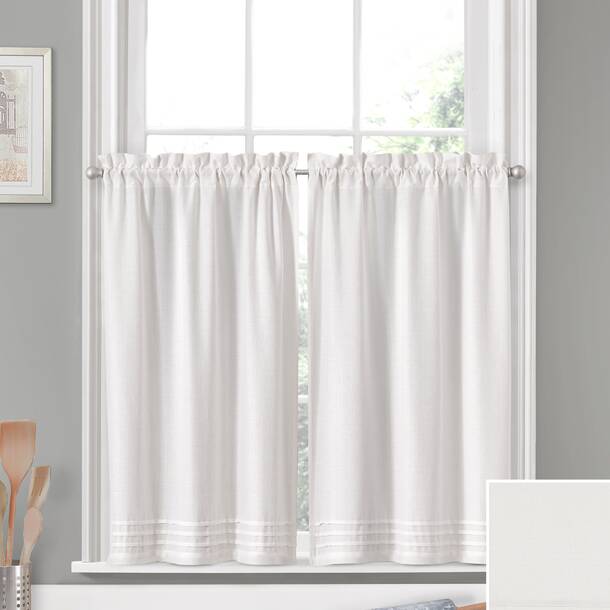 Dakota Fields Brackett 100% Cotton Semi-Sheer Curtains / Drapes Panel ...