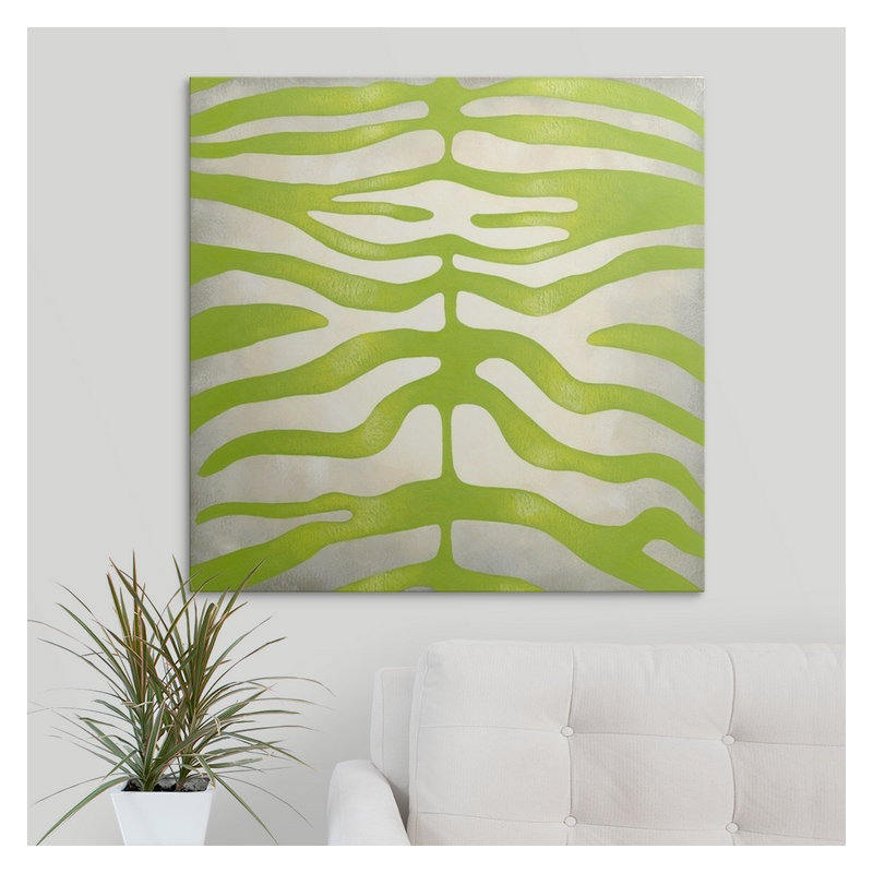 « iii » chariklia zarris, impression Vibrant Zebra, H 35 po x l 35 po x P 1,5 po, Toile