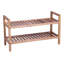 Ellis 6 Pair Stackable Solid Wood Shoe Rack