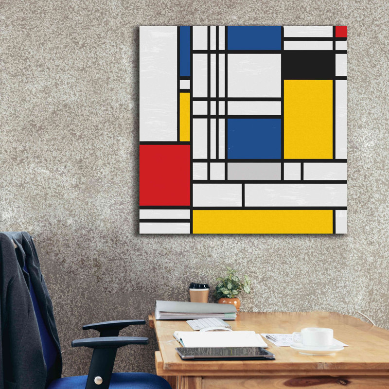 Ivy Bronx «Mondrian NFT2» par Epic Portfolio, estampe numérique sur toile, H 37 po x l 37 po x P 1,5 po