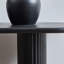 Console 59,1 ", pieds en acier inoxydable, moderne pour couloir - noir