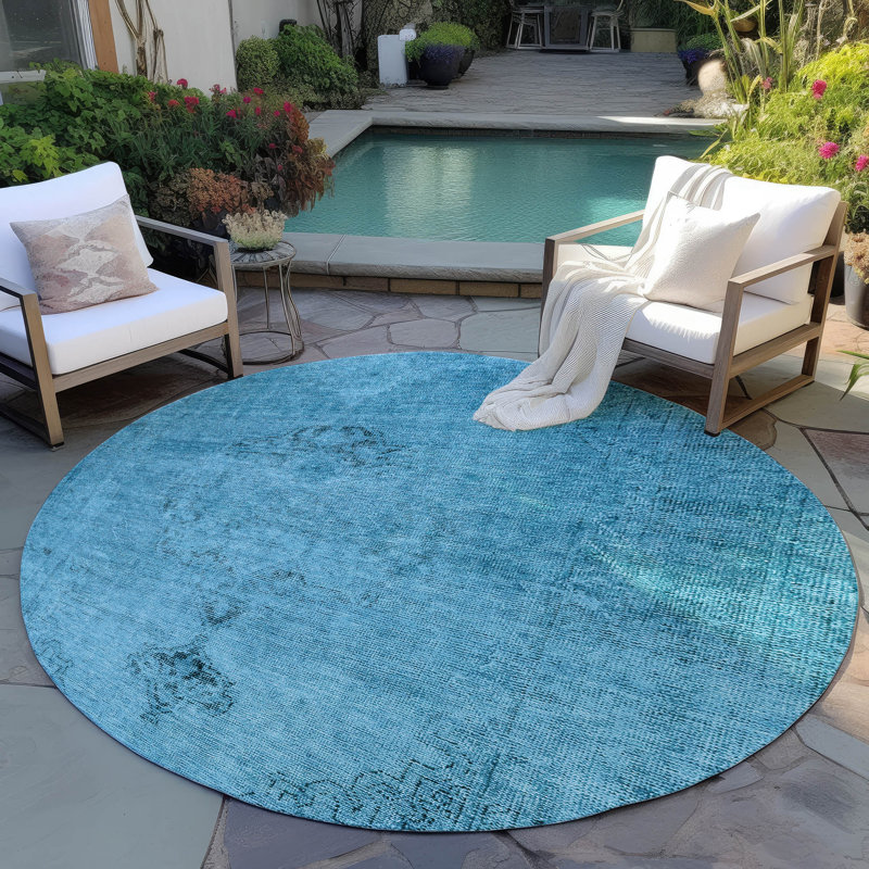 Tapis intérieur / extérieur Nayelin, Rond 8 pi