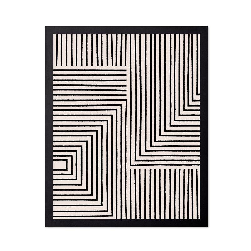 Rayures géométriques, 12"H x 16"W, Poster, Unframed
