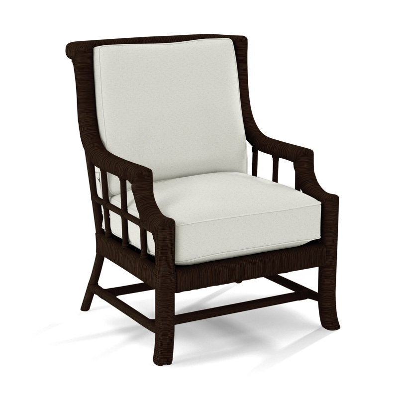 Fauteuil Lafayette, Café, Bleu sarcelle géométrique 0425-53