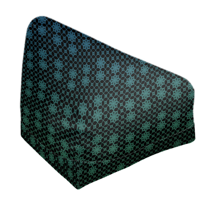 Fauteuil à billes standard & Leffel, H 86 po x l 27 po x P 43 po, Pas de bourre, Vert / Bleu