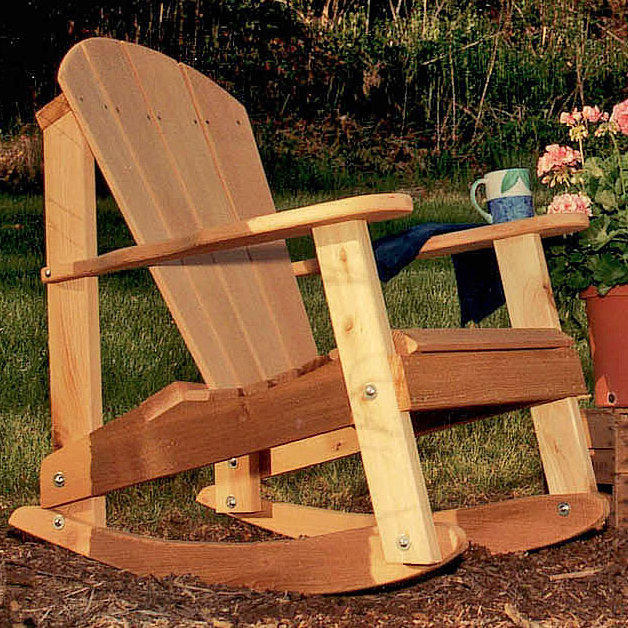 Chaise adirondack à bascule Tillison, Aucune finition