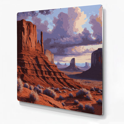 USA State Utah Brown Metal Wall Art