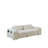 Aleksandur 92" 2-Piece White Microfiber Minimalistic Cloud Sofa
