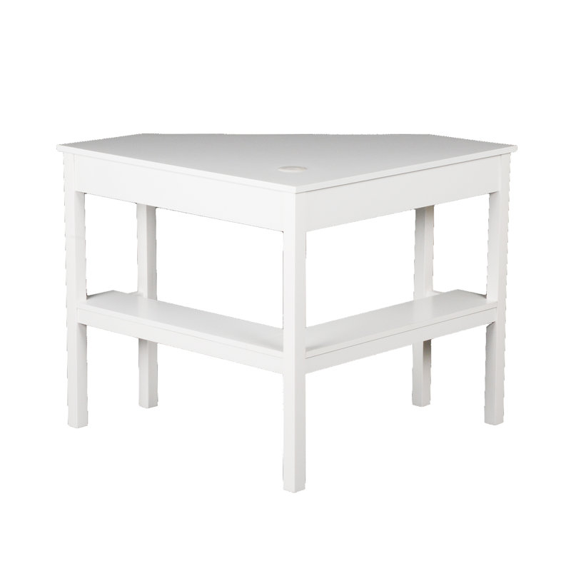 Corner Writing Desk, White