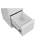 White 4 Drawer Vertical Lockable Metal File Cabinet, Home Office Narrow Storage for A4, Legal & Letter Files