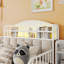 Structure de lit plateforme simple en métal avec tablettes de rangement coulissantes-1804303797
