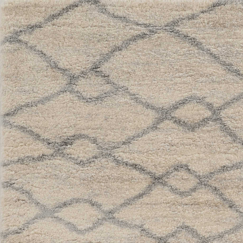 Tapis ivoire / gris Sommerville, Rectangle 5 pi 3 po x 7 pi 7 po