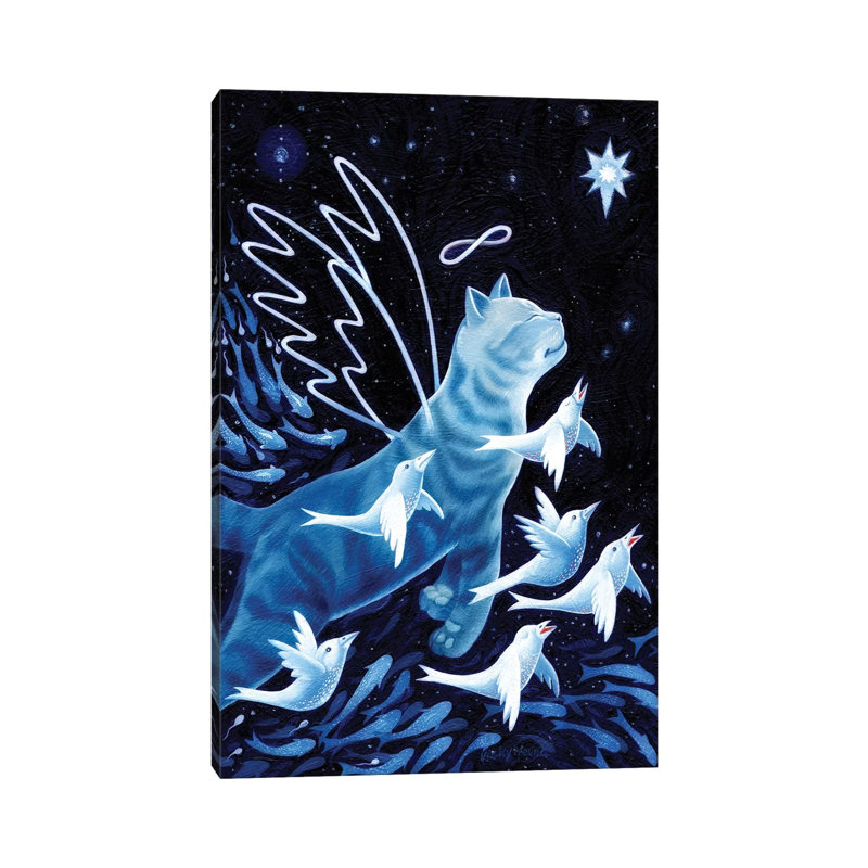 Light Flight by Vicky Mount - Painting on Canvas, Wrapped Canvas, 30.48 cm H x 45.72 cm W