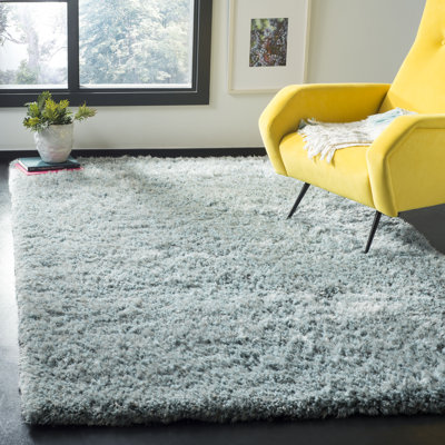 Tapis bleu touffeté à la main Arshika