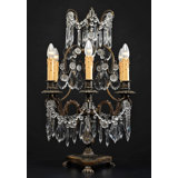 30" Brass Tabletop Candelabra Holder
