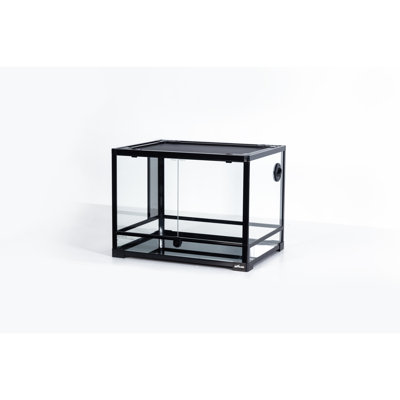 Terrarium en verre Trixie, portes à charnières à l'avant, plateau en filet