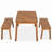 3 Pieces Acacia Wood Table Bench Dining Set For Outdoor & Indoor Furniture With 2 Benches, Picnic Beer Table For Patio, Porch, Garden, Poolside