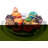 Cake Carrier with Collapsible Handle - White Cake Container and Holder with Lid