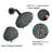 5 Shower Fixture With Matte Black Finish & All Metal 5 Faucet Spray Holes -