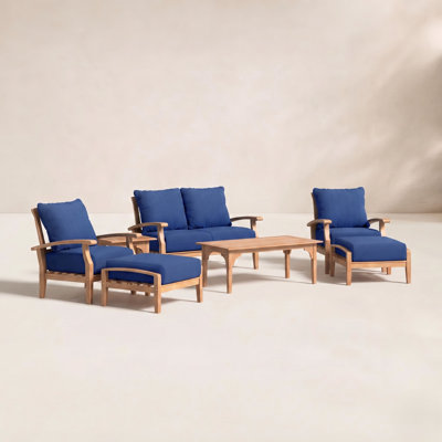 Summerton 6-Person Teak Patio Seating Group
