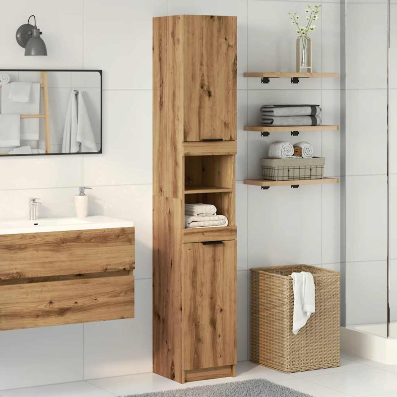 Joron Bathroom Cabinet, Artisan Oak