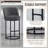 Counter Height Bar Stools Set of 2, Modern Barrel Counter Stools with Backrest, Linen Fabric Upholstered Accent Bar Stools for Kitchen Island-1830122857