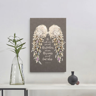 " He Will Cover You With His Feathers " Painting Print