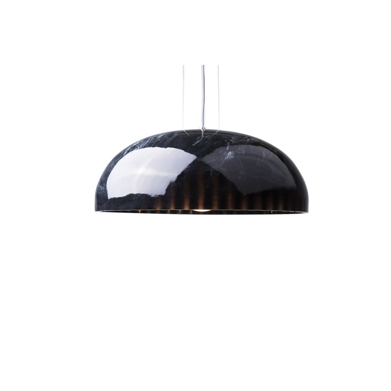 Doric 1 - Light Pendant, Polished Black Marble