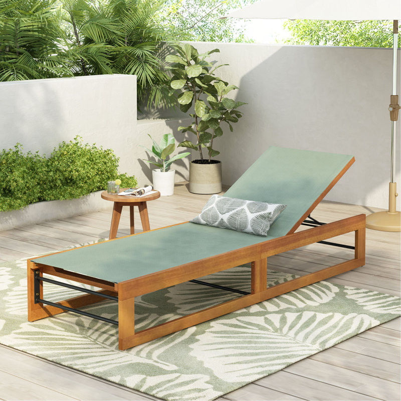 MIA CHAISE LONGE, 1, Vert / teck