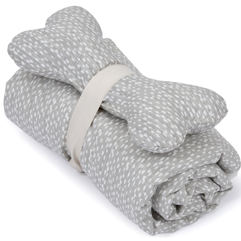 Dottie Outdoor Pet Blanket, Small (24" W x 36" L), Gray