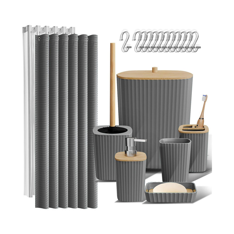 20 Pieces Bohemian Minimalist Bathroom Accessories Set,Easy To Set Up And Clean