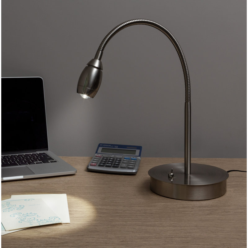 Soho Adjustable Metal Desk Lamp, Nickel