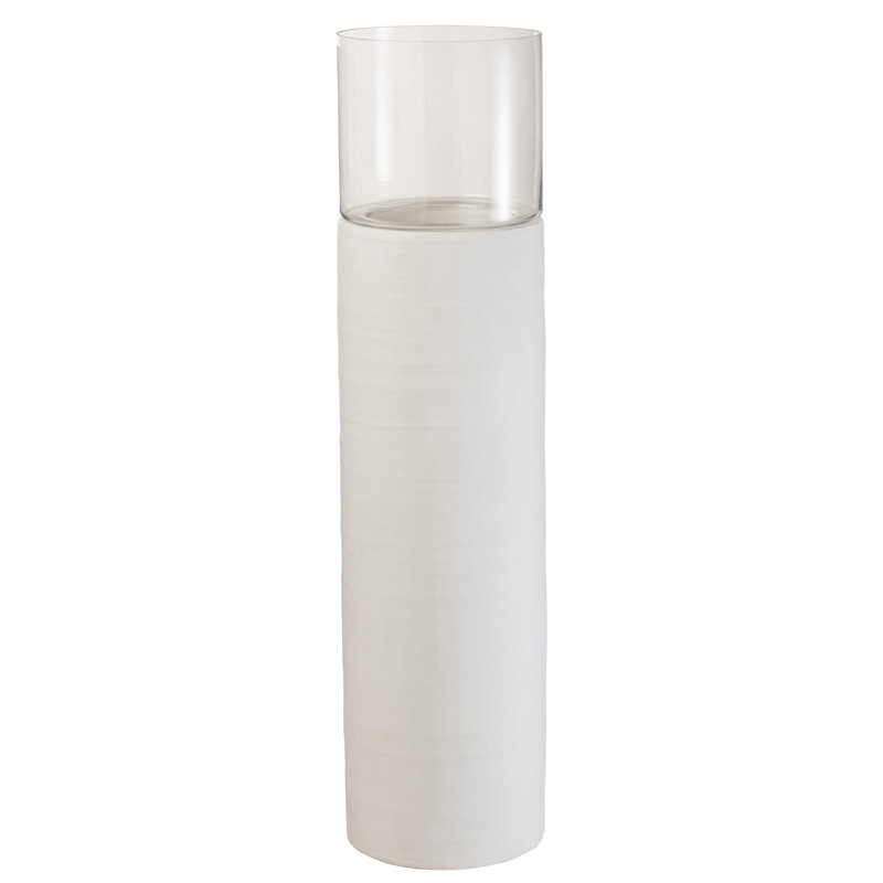 Cozy Tabletop Hurricane, White