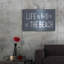 «Life is Better at the Beach» par Lettered & Lined, art mural en métal-868669669
