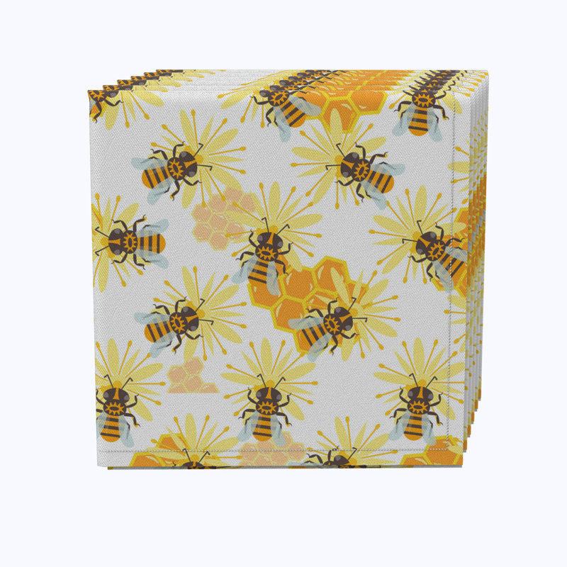 100% Cotton Floral Square Napkin
