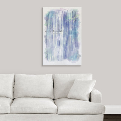 « impression d’inspiration à l’aquarelle : nos aspirations sont nos possibilités », reproduction d’art textuel sur toile