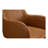 Enderlin Tufted Faux Leather Upholstered Metal Armchair-69489392