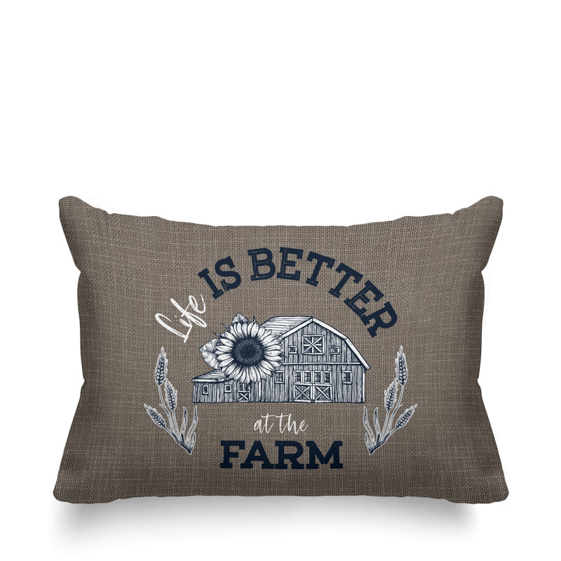 Coussin intérieur / extérieur Hickory Country Farm, Ombre