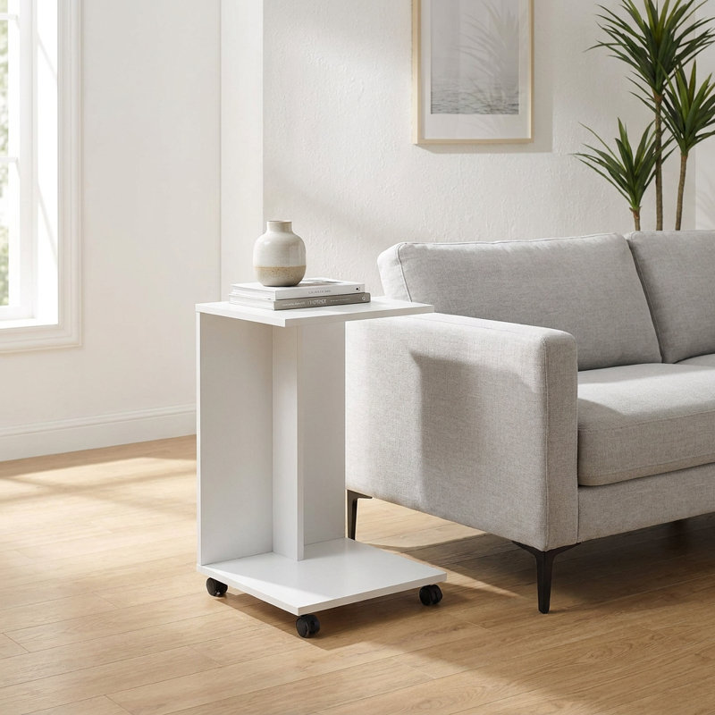 Ellison Divided CShape Mobile End Table