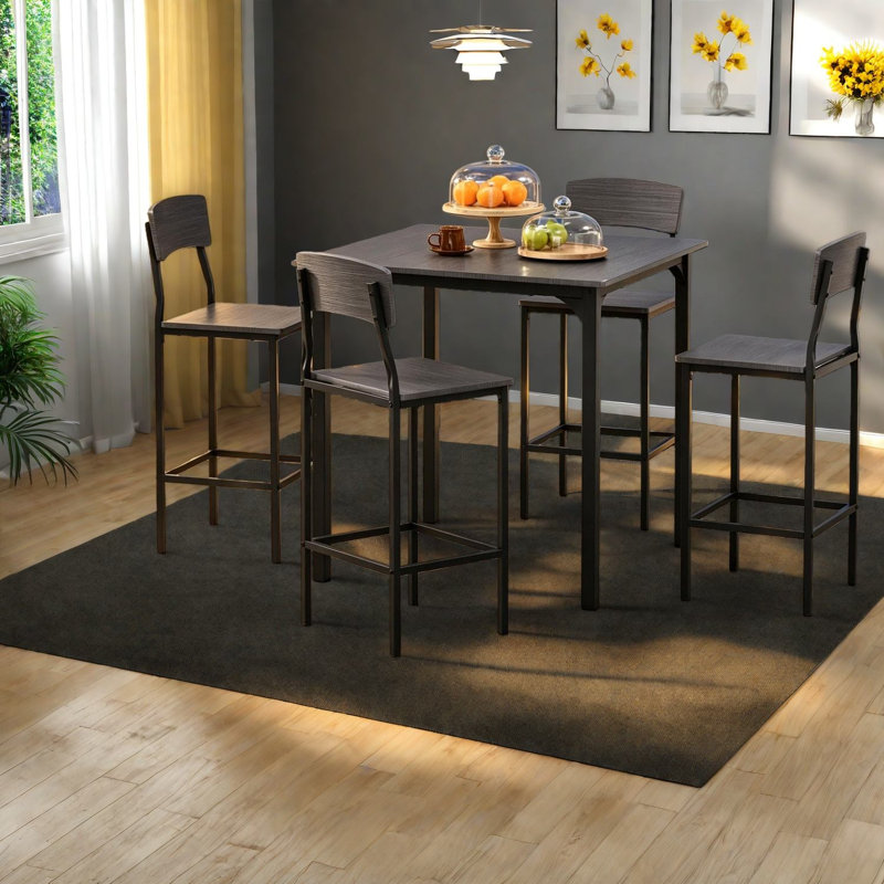 Ensembles de table de salle à manger peu encombrants (doivent inclure à la fois la table et la chaise), cuisine moderne en acier à densité moyenne