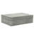 Set of 2 Pinstripe Storage Boxes 10" & 12", White and Gray Polyresin Decorative Keepsake Boxes