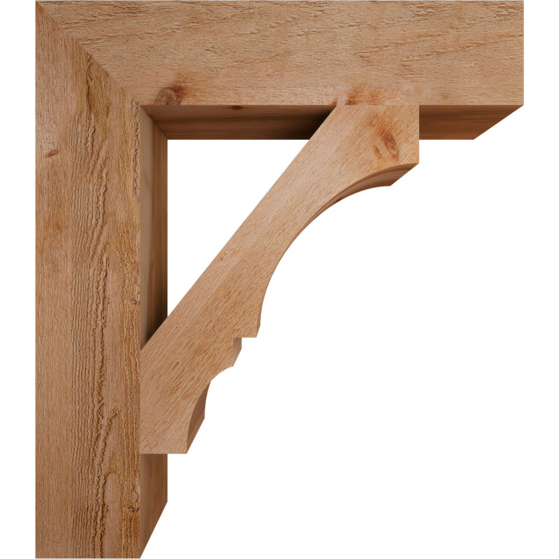 Support de bloc Balboa, Cèdre rouge de l'Ouest brut, L 6 po x P 28 po x H 32 po