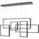 5 - Light Dimmable LED Kitchen Island Geometric Chandelier