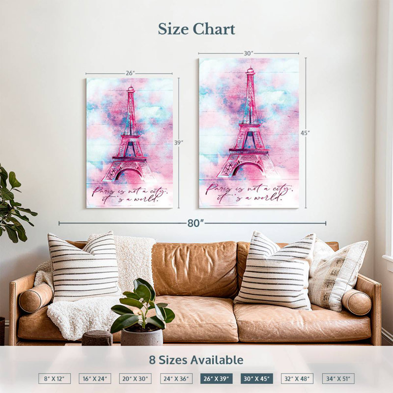 Lilie Pastel Paris World, 39" H x 26" W