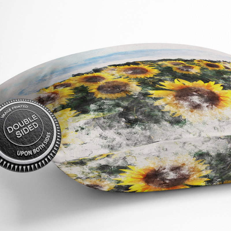 Sunflowers Scatter Cushion, 55cm H x 55cm W x 20cm D