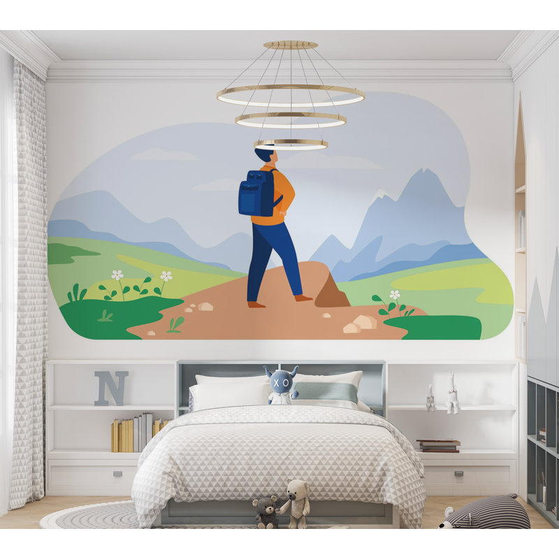 Papier peint de qualité supérieure - Aventures en montagne, L 144 po x l 210 po
