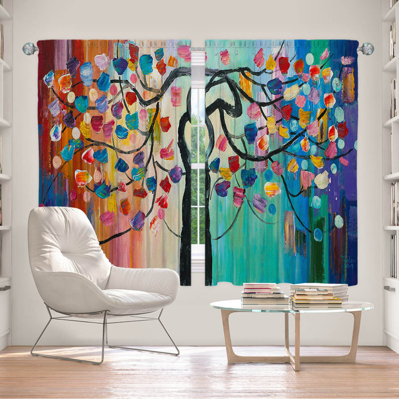 Room Darkening Curtain Pair, 40" W x 61" L