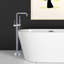 Robinet de baignoire autoportant avec douche à main