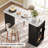 Counter Height Dining Table With Storage, Rectangular Bar Table With Drawer And Wine Rack-311840436-308683686